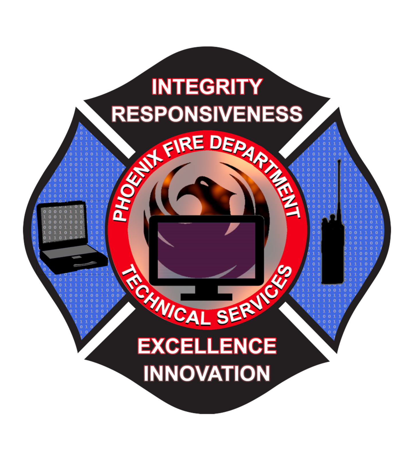 Adhesivo - Servicios técnicos del Departamento de Bomberos de Phoenix