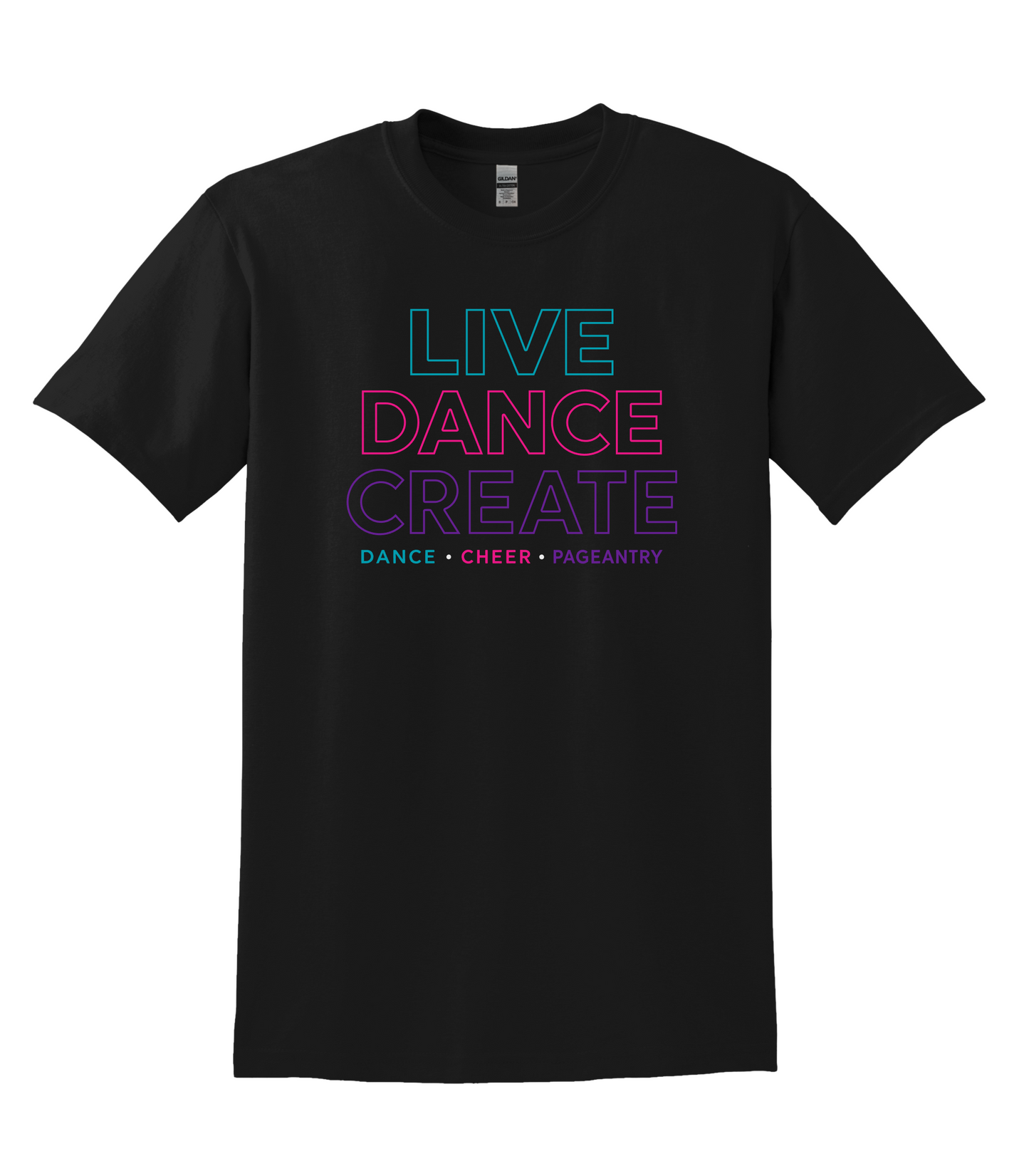 LDC Live Dance Create Hollow Letters Shirt