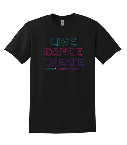 LDC Live Dance Create Hollow Letters Shirt