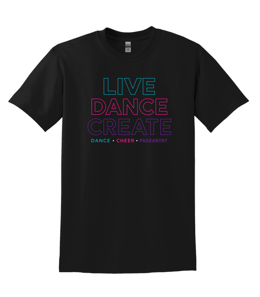 LDC Live Dance Create Hollow Letters Shirt